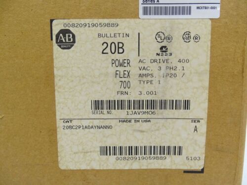 ALLEN BRADLEY 20BC2P1A0AYNANN0 SER A