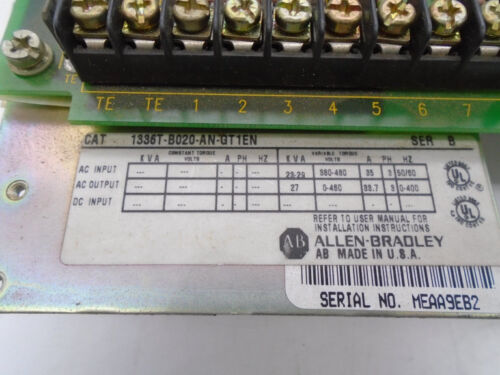 ALLEN BRADLEY 1336TB020ANGT1EN