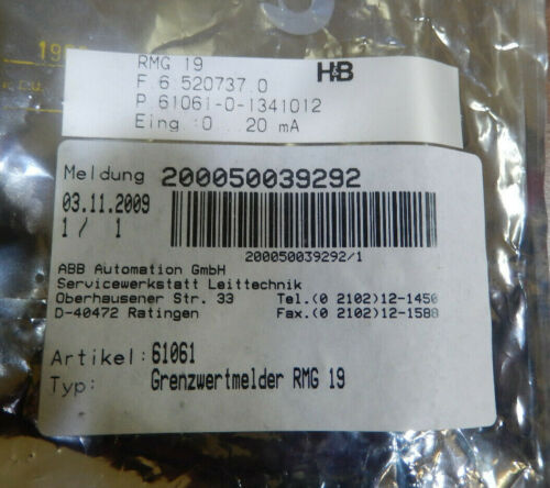 RMG 19 F.6.520737.0