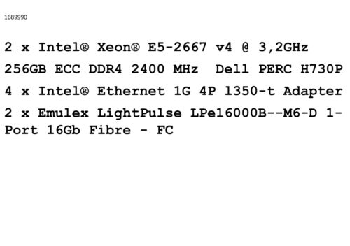 DELL POWEREDGE R730xd 53ZCZG2