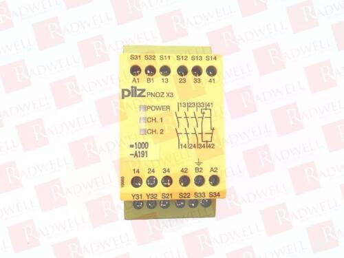 PILZ PNOZ-X3-24VAC-24VDC-3N/O-1N/C-1SO