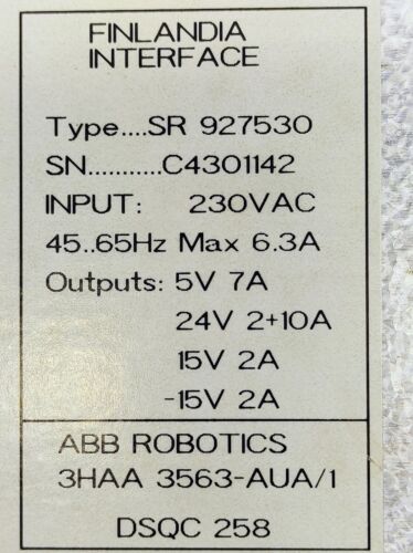 DSQC258 3HAA3563-AUA/1